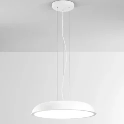 Lampadari Cucina-IsyLuce Lampadario da cucina zendel bianco led 55w 3000k 4000k dimmerabile