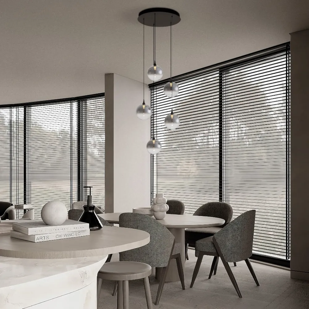 Lampadari Cucina-Selezionato da Mazzolaluce Lampadario da cucina led 3000k minimal con sfere in vetro