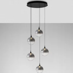 Lampadari Cucina-Selezionato da Mazzolaluce Lampadario da cucina led 3000k minimal con sfere in vetro