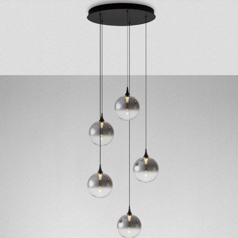 Lampadari Cucina-Selezionato da Mazzolaluce Lampadario da cucina led 3000k minimal con sfere in vetro