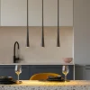 Lampadari Cucina-Gea Luce Lampadario da cucina led 16w 3000k nero dafne