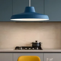 Lampadari Cucina-Linea Light Lampadario da cucina miguel blu led 3000k