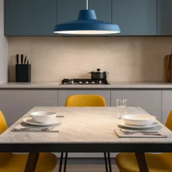 Lampadari Cucina-Linea Light Lampadario da cucina miguel blu led 3000k