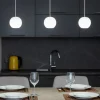 Lampadari Cucina-Gea Luce Lampadario da cucina 3 luci sfere led 3000k guya bianco