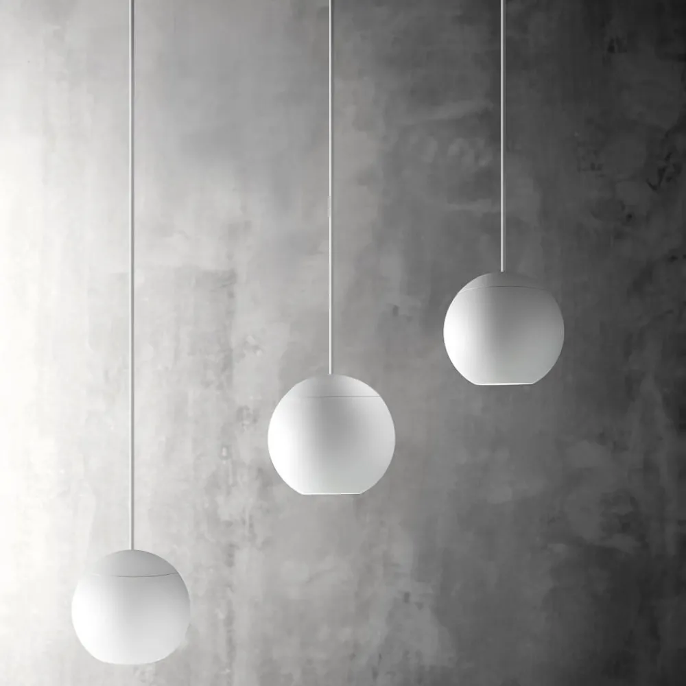 Lampadari Cucina-Gea Luce Lampadario da cucina 3 luci sfere led 3000k guya bianco
