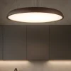 Lampadari Cucina-IsyLuce Lampadario da cucina marrone zenal led 108w 3000k 4000k dimmerabile