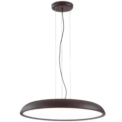 Lampadari Cucina-IsyLuce Lampadario da cucina marrone zenal led 108w 3000k 4000k dimmerabile