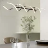 Lampadari Cucina-Selezionato da Mazzolaluce Lampadario da cucina moderna led da 2300k a 4000k colore argento