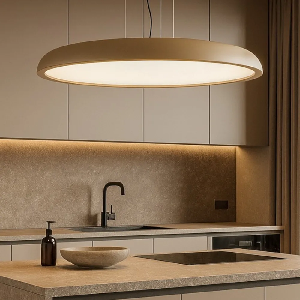 Lampadari Cucina-IsyLuce Lampadario da cucina moderna sabbia 108w 3000k 4000k dimmerabile zenal