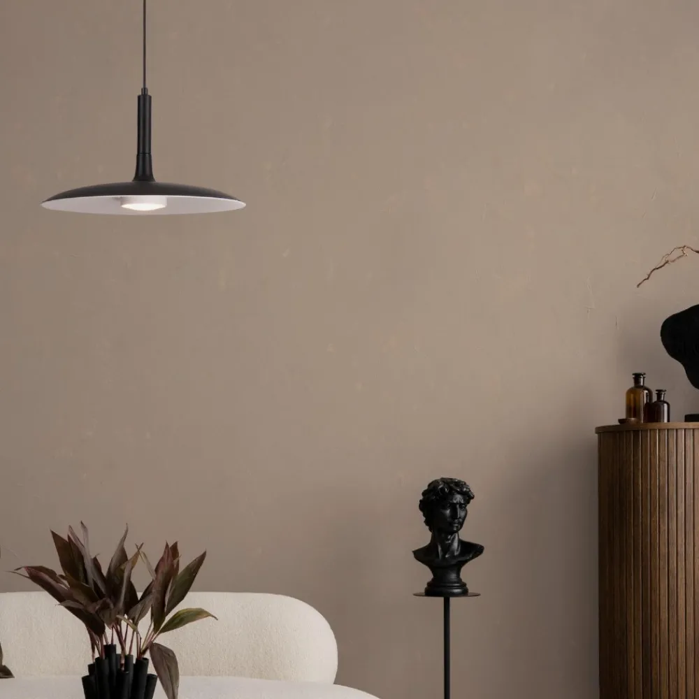 Lampadari Cucina-Selezionato da Mazzolaluce Lampadario da cucina moderna nero led 12w 3000k