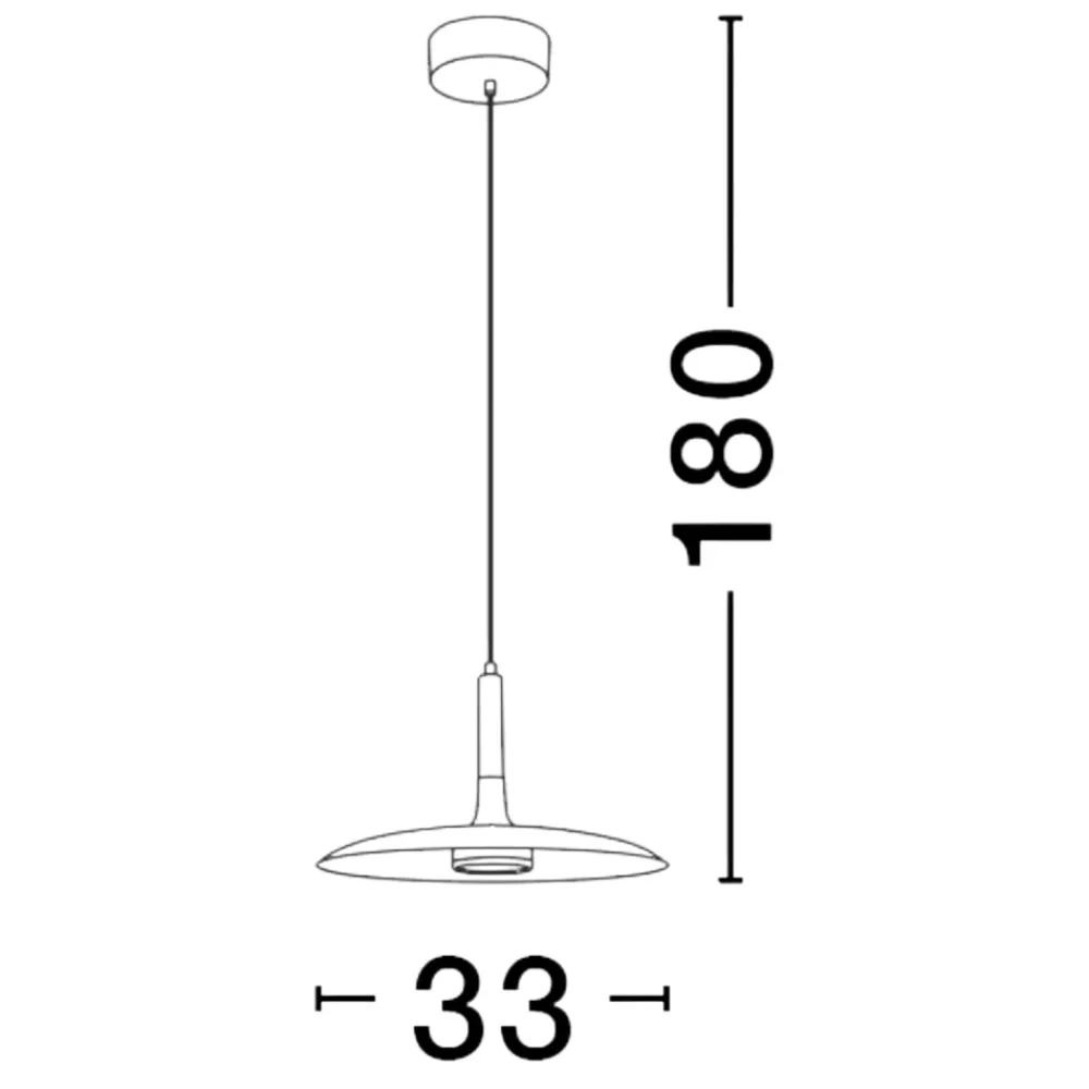 Lampadari Cucina-Selezionato da Mazzolaluce Lampadario da cucina moderna nero led 12w 3000k