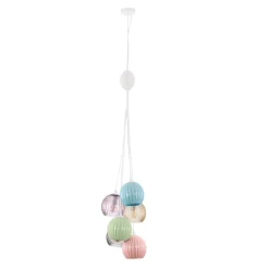 Lampadari Cucina-Selezionato da Mazzolaluce Lampadario da cucina moderna in ceramica e vetro 6 luci