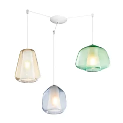 Lampadari Cucina-Top Light Lampadario da cucina moderna vetri multicolor toplight