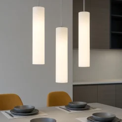 Lampadari Cucina-Linea Light Lampadario da cucina multipla 3 cilindri led tu-v