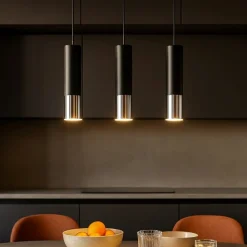 Lampadari Cucina-Selezionato da Mazzolaluce Lampadario da cucina nero cromo