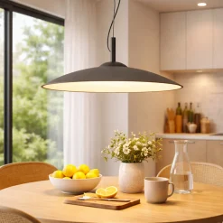 Lampadari Cucina-Ideal Lux Lampadario da cucina nero eclipse