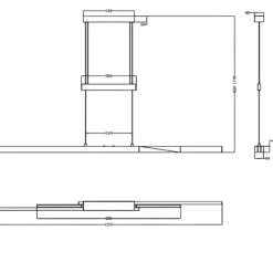 Lampadari Cucina-Selezionato da Mazzolaluce Lampadario da cucina nero led da 2700k a 5000k estendibile