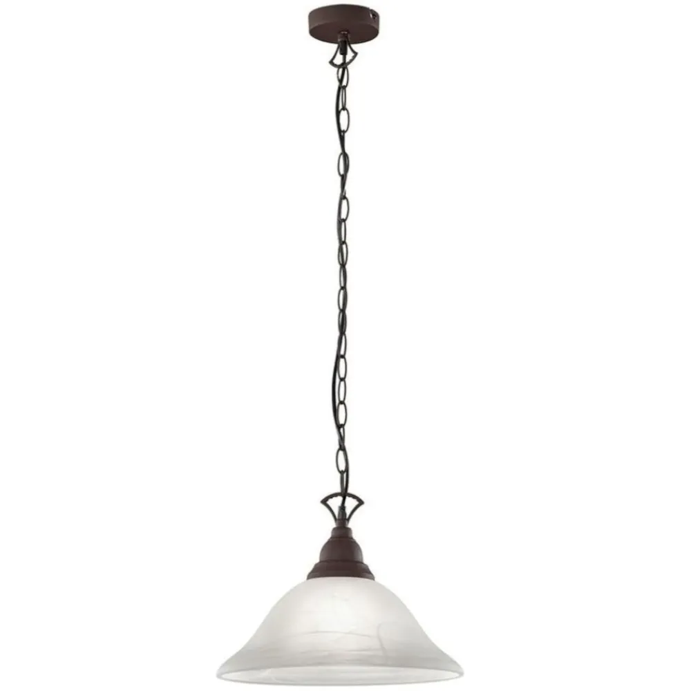 Lampadari Cucina-Selezionato da Mazzolaluce Lampadario da cucina ruggine per penisola rustica