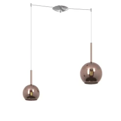 Lampadari Cucina-Top Light Lampadario da cucina sfere vetro colore rame