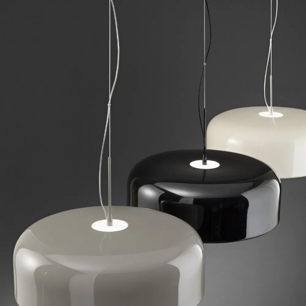 Lampadari Cucina-Perenz Illuminazione Lampadario da cucina velia nero lucido led 30w biemissione cct