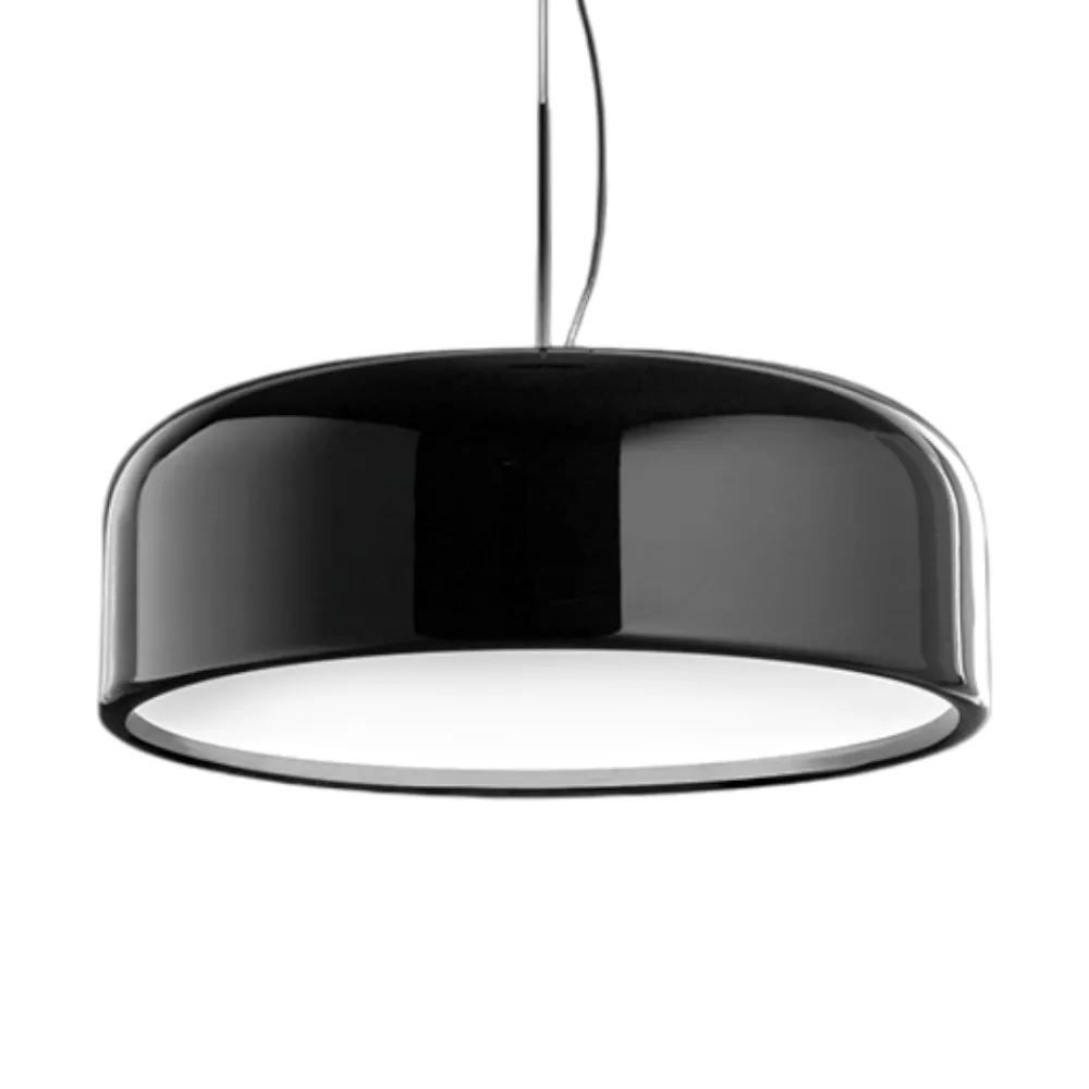 Lampadari Cucina-Perenz Illuminazione Lampadario da cucina velia nero lucido led 30w biemissione cct