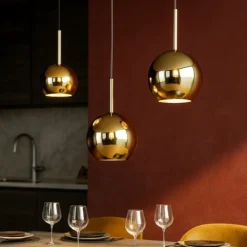 Lampadari Cucina-Top Light Lampadario da cucina vetri oro future