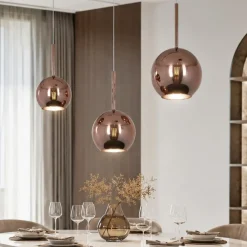 Lampadari Cucina-Top Light Lampadario da cucina vetri rame