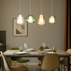 Lampadari Moderni-Top Light Lampadario da sala moderno vetri multicolor