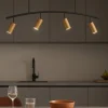 Lampadari Cucina-Selezionato da Mazzolaluce Lampadario da soffitto per cucina nero oro spot orientabili