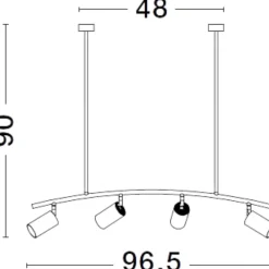 Lampadari Cucina-Selezionato da Mazzolaluce Lampadario da soffitto per cucina nero oro spot orientabili
