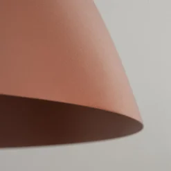 Lampadari Cucina-Selezionato da Mazzolaluce Lampadario da tavolo cupola di metallo 50cm colore mattone