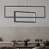 Lampadari Cucina-Selezionato da Mazzolaluce Lampadario da tavolo per cucina led 3200k rettangolare nero