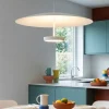 Lampadari Cucina-Fabas Luce Lampadario design bianco yuko per tavolo sala da pranzo