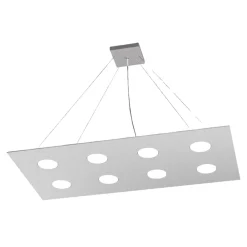 Lampadari Moderni-Top Light Lampadario design grigio per soggiorno moderno area