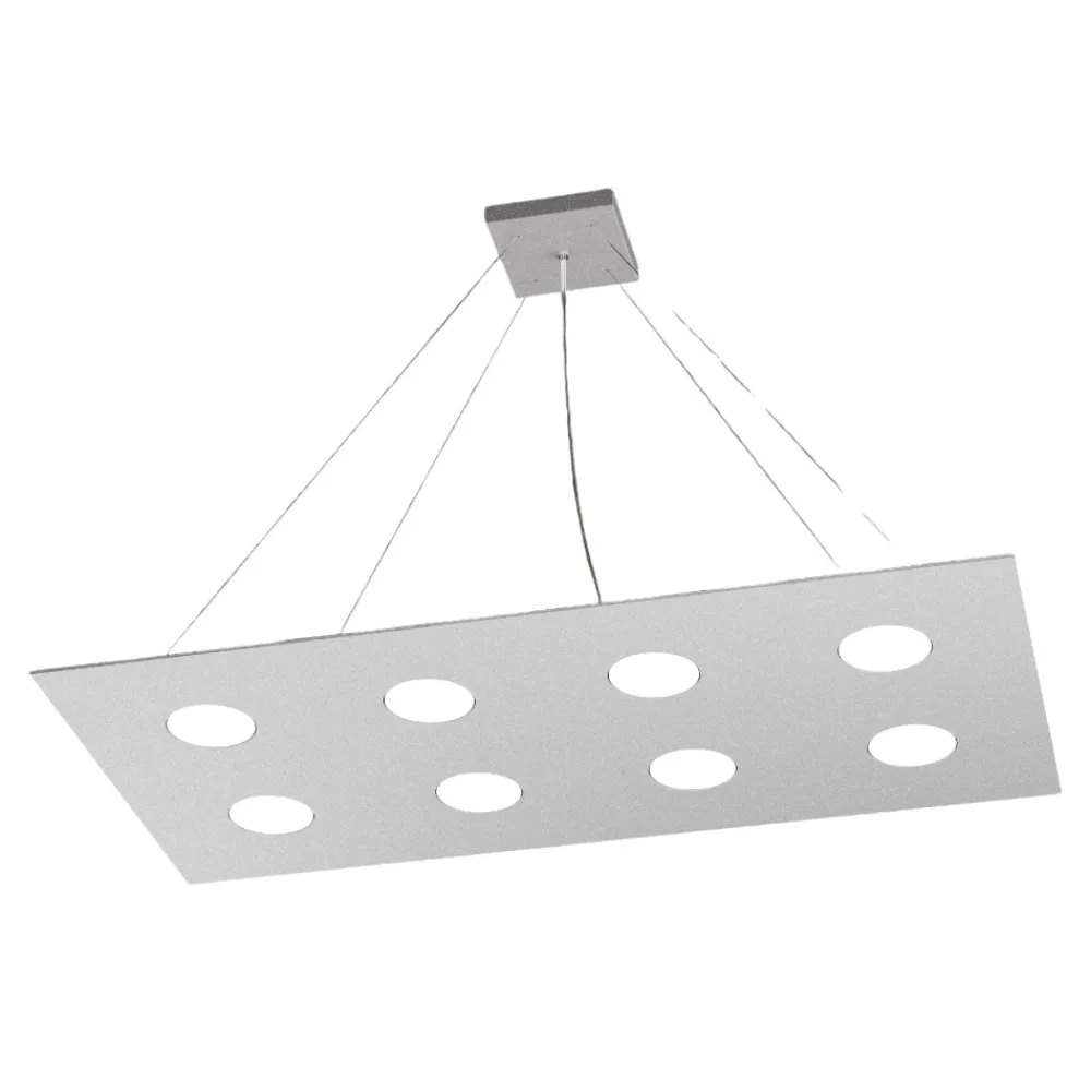Lampadari Moderni-Top Light Lampadario design grigio per soggiorno moderno area