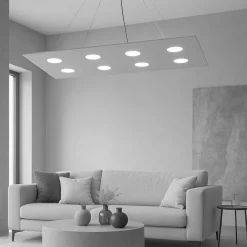 Lampadari Moderni-Top Light Lampadario design grigio per soggiorno moderno area