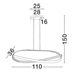 Lampadari Moderni-Selezionato da Mazzolaluce Lampadario design intreccio nero per tavolo soggiorno moderno