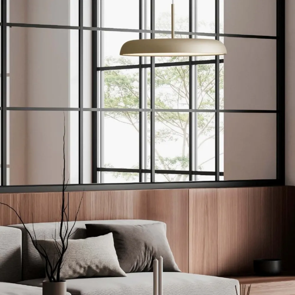 Lampadari Cucina-Selezionato da Mazzolaluce Lampadario design led per cucina oro champagne