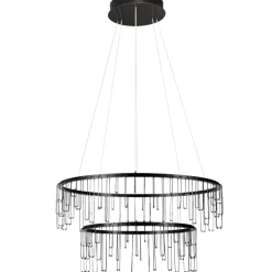 Lampadari Moderni-Selezionato da Mazzolaluce Lampadario design luci di stelle nero moderno led 3000k