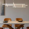 Lampadari Moderni-Selezionato da Mazzolaluce Lampadario design moderno bianco per soggiorno led 83w 3000k dimmerabile