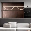 Lampadari Moderni-Selezionato da Mazzolaluce Lampadario design moderno corda led 38w 3000k per tavolo soggiorno