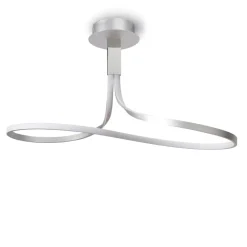 Lampadari Moderni-Selezionato da Mazzolaluce Lampadario design moderno grigio led 40w 3000k per soggiorno