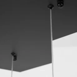 Lampadari Moderni-Selezionato da Mazzolaluce Lampadario design moderno nero cubi luminosi per soggiorno