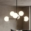 Lampadari Moderni-Selezionato da Mazzolaluce Lampadario design moderno nero per soggiorno