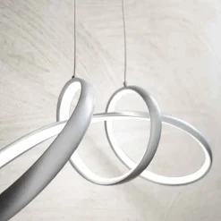 Lampadari Moderni-Ondaluce Lampadario design moderno lumen 85 grigio
