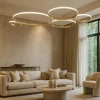 Lampadari Moderni-Ondaluce Lampadario design moderno so pois oro led 60w 4000k