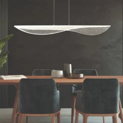 Lampadari Moderni-Selezionato da Mazzolaluce Lampadario design moderno vela per tavolo soggiorno led 50w 3000k