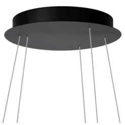 Lampadari Moderni-Selezionato da Mazzolaluce Lampadario design nero a sospensione per sala da pranzo moderna