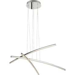 Lampadari Moderni-Selezionato da Mazzolaluce Lampadario design per soggiorno moderno bacchette cromo