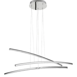Lampadari Moderni-Selezionato da Mazzolaluce Lampadario design per soggiorno moderno bacchette cromo